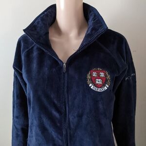 Columbia Havard University Fleece Navy Jacket, Women's XL